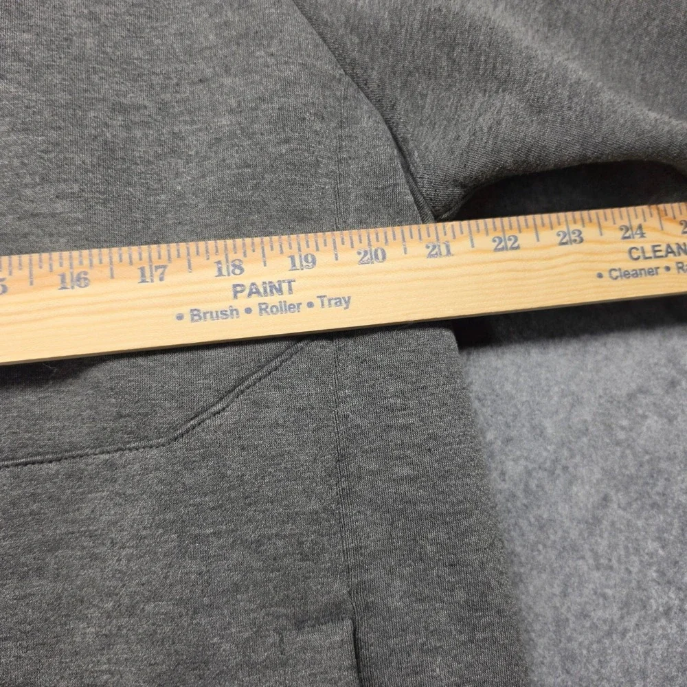 The North Face Mens Full Zip Grid Fleece Jacket Gray L Mock Neck Pockets